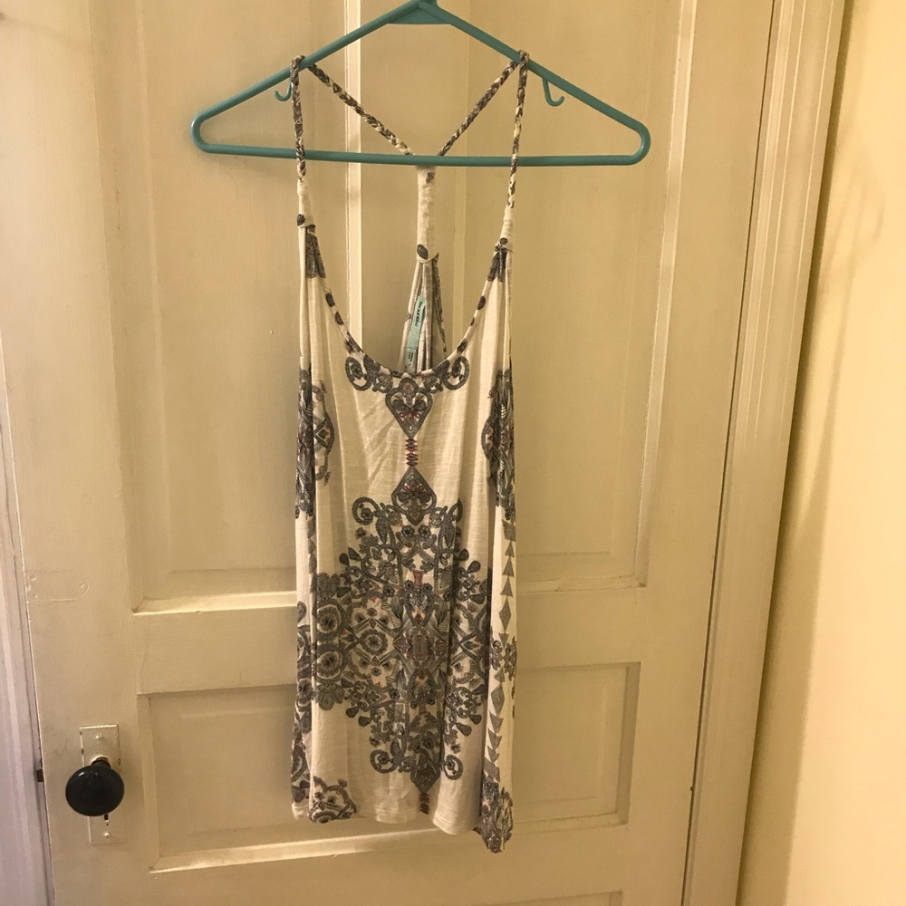 Maurice’s spaghetti racer back tank